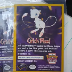 Catch Mew ! 2 Mint wrapped Pokemon Insert Promo 1999 Cards Graded Warner bros - Image 2