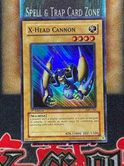Yugioh X-Head Cannon MFC-004 Super Rare 1st Ed LP - Image 1
