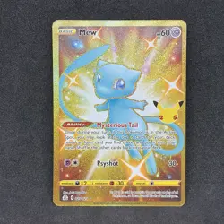 Pokemon TCG Celebrations Blue Mew 025/025 Secret Gold Blue Mew 25th Anniversary - Image 1