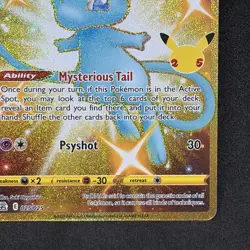 Pokemon TCG Celebrations Blue Mew 025/025 Secret Gold Blue Mew 25th Anniversary - Image 4