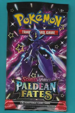 Pokemon "Paldean Fates" 10-Card Sealed Booster Pack (Shiny Ceruledge) X1 - Image 1