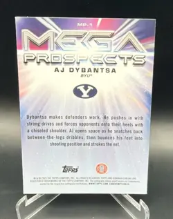 2025-26 AJ Dybantsa Bowman Chrome Mega Prospects Mojo Refractor #MP-1 BYU - Image 3