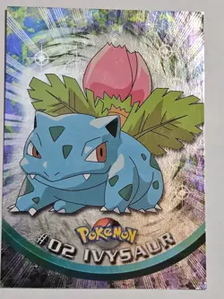 Topps Series 1 Holo Ivysaur 02 - Holographic Pokemon Card- BLUE Logo Rare - Image 1