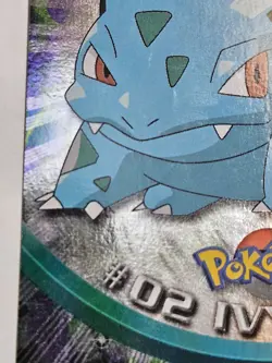 Topps Series 1 Holo Ivysaur 02 - Holographic Pokemon Card- BLUE Logo Rare - Image 3