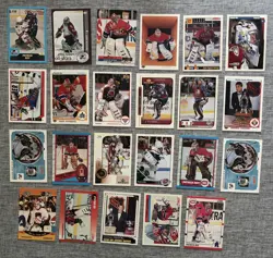 Patrick Roy Hockey Card Lot Of 23 Cards - Various Years And Brands - Image 1