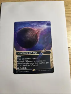 Cathedral of War 0051 Borderless Rare Mint MTG Edge of Eternities - Image 1