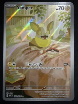 Yamper 099/094 Illustration Rare Pokemon TCG Phantasmal Flames - NM - Image 1