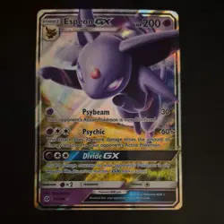 Pokemon TCG Espeon GX Sun Moon Base Set Ultra Rare Holo Card 61/149 - Image 1