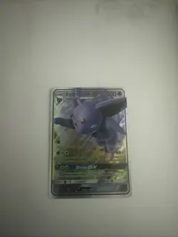 This is a Pokemon TCG Espeon GX Sun & Moon Base Set 61/149 Holo Ultra Rare card. - Image 2