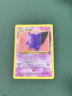 Pokemon TCG Gengar 20/62 Fossil Non-Holo LP - Image 1