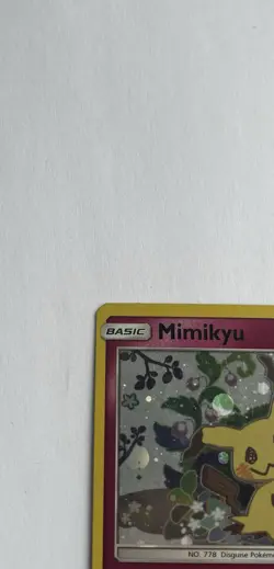 Pokemon Mimikyu TCG Sun Moon SM163 Holo Rare Black Star Promo Card NM Condition - Image 2