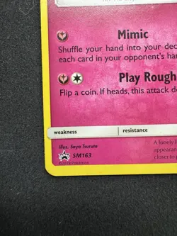 Mimikyu SM163 Sun & Moon Holo Rare Black Star Promo Pokemon TCG Card 2019 LP - Image 4