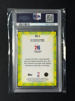 VJ Edgecombe 2025-26 Topps Chrome Radiating Rookies #RR-3 GEM MINT PSA 10 - Image 2
