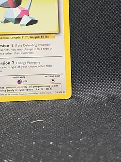 Pokemon Porygon 39/102 BS Base Set Unlimited Lightly Played TCG Card - Image 3