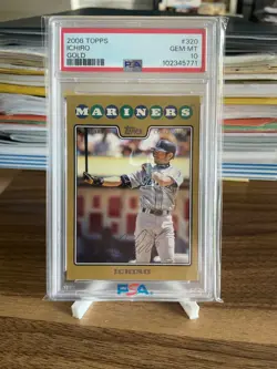 2008 Topps - Ichiro Suzuki #320 Gold Border /2008, PSA 10: Pop 13!🔥 - Image 1