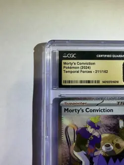 CGC 10 Pristine Morty's Conviction 211/162 SV05: Temporal Forces Holo - Image 2