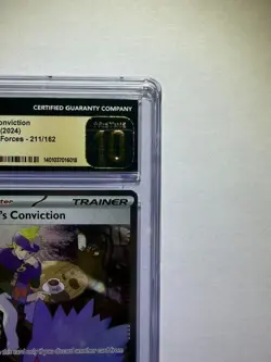 CGC 10 Pristine Morty's Conviction 211/162 SV05: Temporal Forces Holo - Image 3