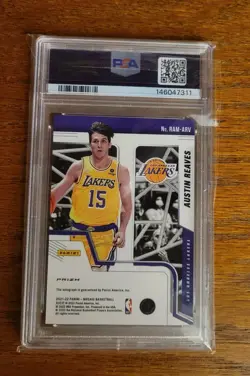 PSA 10 AUSTIN REAVES 2021-22 Panini Mosaic Autographs AUTO RC Prizm - Image 2