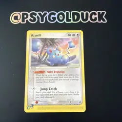 Azurill Sandstorm 31/100 Regular Uncommon Non Holo 2003 Pokemon A19 - Image 1