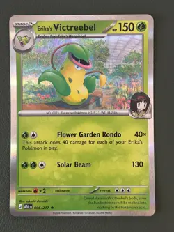 Pokemon TCG Erika's Victreebel Ascended Heroes 006/217 Holo Near Mint - Image 1