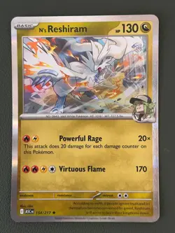 Pokemon TCG N's Reshiram Ascended Heroes 154/217 Holo Near Mint - Image 1