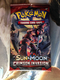 Pokemon " Crimson Invasion" 10-Card Sealed Booster Pack (Buzzwole) X1 - Image 1
