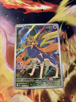 Zacian 100/094 Me02: Phantasmal Flames Holo Near Mint Pokemon Card - Image 1