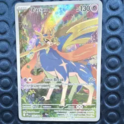 Pokemon TCG Zacian 100/094 Me02: Phantasmal Flames Holo Illus Rare English - Image 1