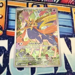 Nintendo Pokemon TCG Zacian 100/094 Me02 Phantasmal Flames IR Full Art Holo - Image 1