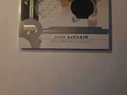 Dual 2 Color Jersey Auto #'d /25 - John Leclair. Flyers Legend NHL Artifacts - Image 3