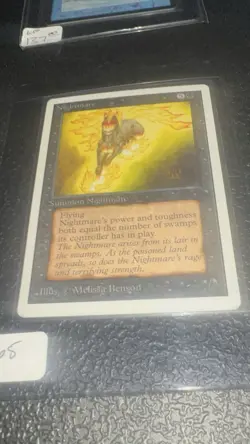 Nightmare Magic the Gathering Unlimited Edition Card 1993 - Image 1
