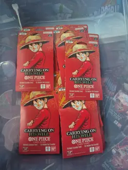 10 Packs One Piece TCG OP-13 Carrying On His Will Sleeved Booster English - Image 1
