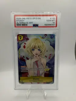 2025 One piece Stussy Alt Art OP13-110 PSA 10 - Image 1