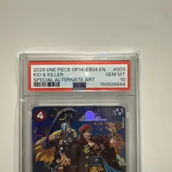 One Piece Kid & Killer Special Alternate Art OP14-EB04 EB01-003 PSA 10 Gem Mint - Image 2
