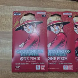 One Piece TCG OP-13 Carrying On His Will Sleeved Booster Pack Lot of 10 English - Image 2