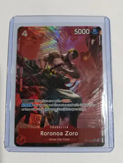 Roronoa Zoro SR Alt Art parallel St21-015 English color: Red - Image 1