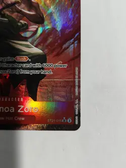 Roronoa Zoro SR Alt Art parallel St21-015 English color: Red - Image 3