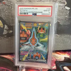 2025 POKEMON PFL EN-PHANTASMAL FLAMES SPECIAL ILLUSTRATION RARE ROTOM EX PSA 10 - Image 1