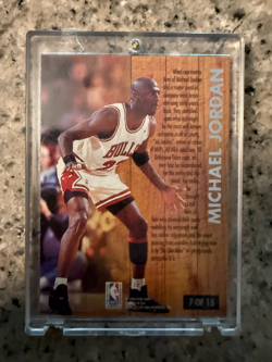 Fleer Ultra 1993-94 Famous Nicknames Air Michael Jordan Chicago Bulls #7/15 - Image 2