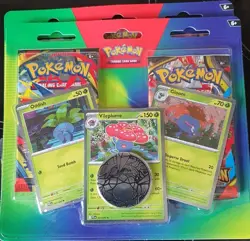 Pokemon TCG: Oddish, Gloom & Vileplume Cards with 2 Booster Packs & Coin - Image 3