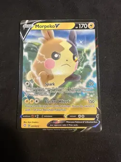 Pokemon TCG Morpeko V Shining Fates 037/072 Holo Ultra Rare - Image 1