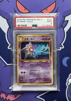 Pokemon NEO 3 Holo Starmie Japanese PSA 9 - Image 1
