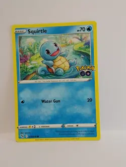 Pokemon TCG Squirtle Pokemon Go 015/078 Regular Common - Image 1