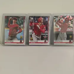 2019 Topps Shohei Ohtani Rookie Cup 3-Card Lot Series 2/ Opening Day/ Chrome - Image 1
