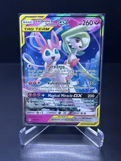Nintendo Pokemon TCG 2019 Unbroken Bonds Gardevoir & Sylveon GX 130/214 Holo - Image 1