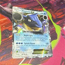 Pokemon TCG Blastoise EX XY XY30 Promo Holo Basic 180 HP English 2014 - Image 1