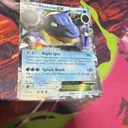 Pokemon TCG Blastoise EX XY XY30 Promo Holo Basic 180 HP English 2014 - Image 3