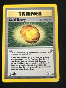 Pokemon TCG Gold Berry Neo Genesis 93/111 1st Edition - Image 1