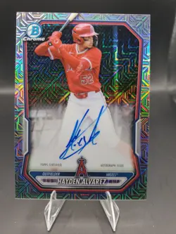 2026 Bowman Chrome Hayden Alvarez SP Mojo Refractor Auto BMA-HA Angels - Image 1