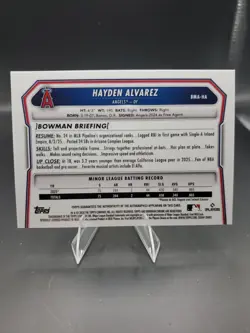 2026 Bowman Chrome Hayden Alvarez SP Mojo Refractor Auto BMA-HA Angels - Image 2